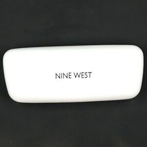 Nine West Hard Side Clamshell glass/sunglass case.  Eye Wear, accessories, white